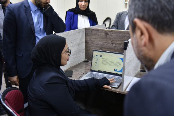 وفد جامعة صنعتي شريف يزور قسم علوم الحاسوب في كلية العلوم للبنات2