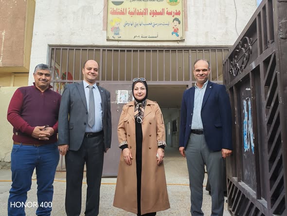 منتسبو قسم علوم الحياة ينظمون مبادرة تطوعية في مدرسة سبتة الابتدائية1