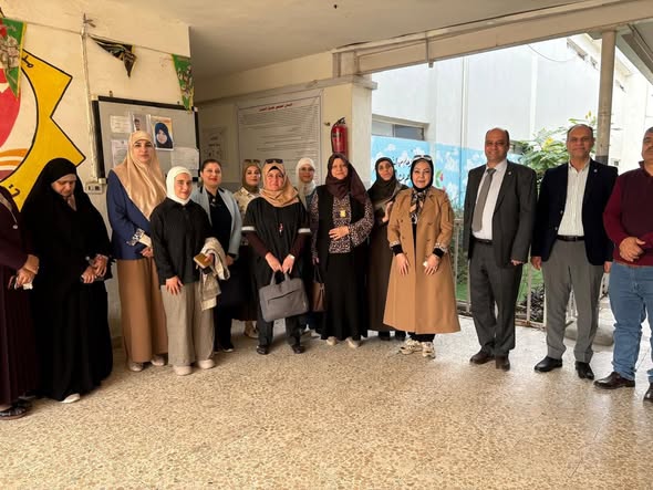 منتسبو قسم علوم الحياة ينظمون مبادرة تطوعية في مدرسة سبتة الابتدائية3