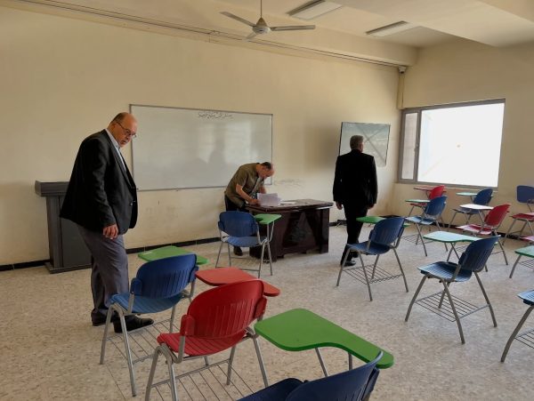 استقبال اللجنة الوزارية لتقييم الواقع العلمي والأكاديمي في كلية العلوم للبنات1